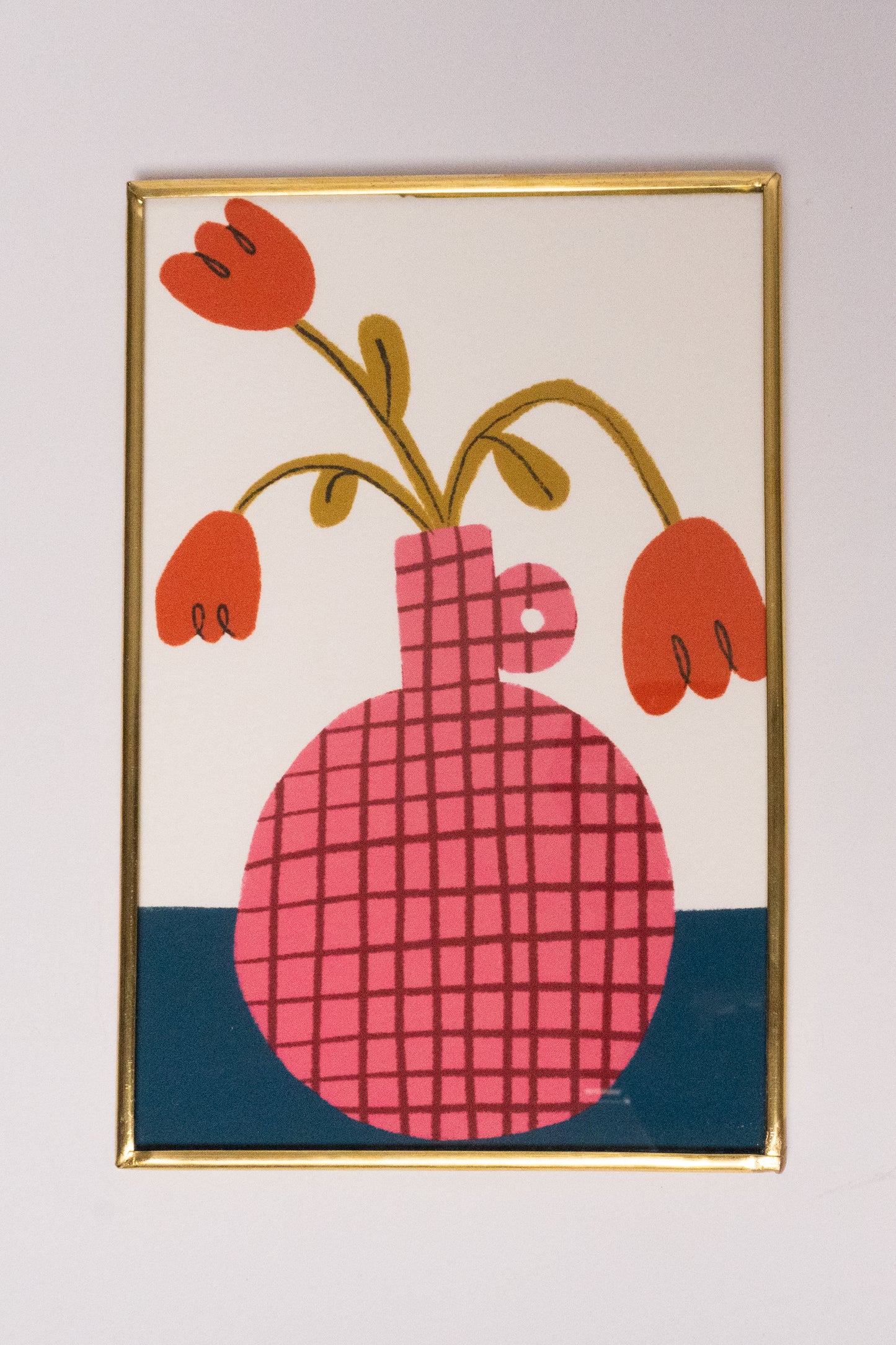 Pink Vase Picture 10x15 cm