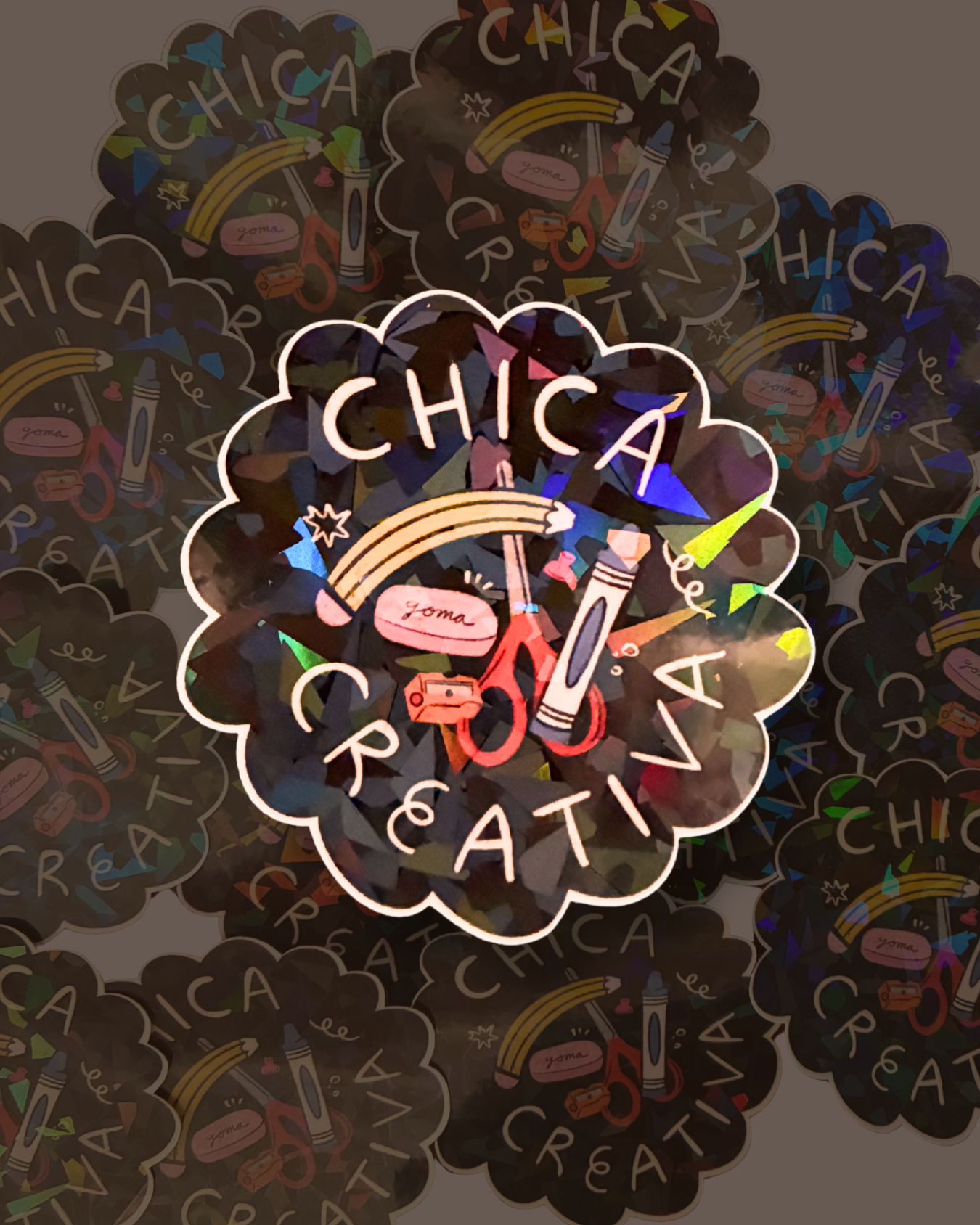 Sticker Chica Creativa