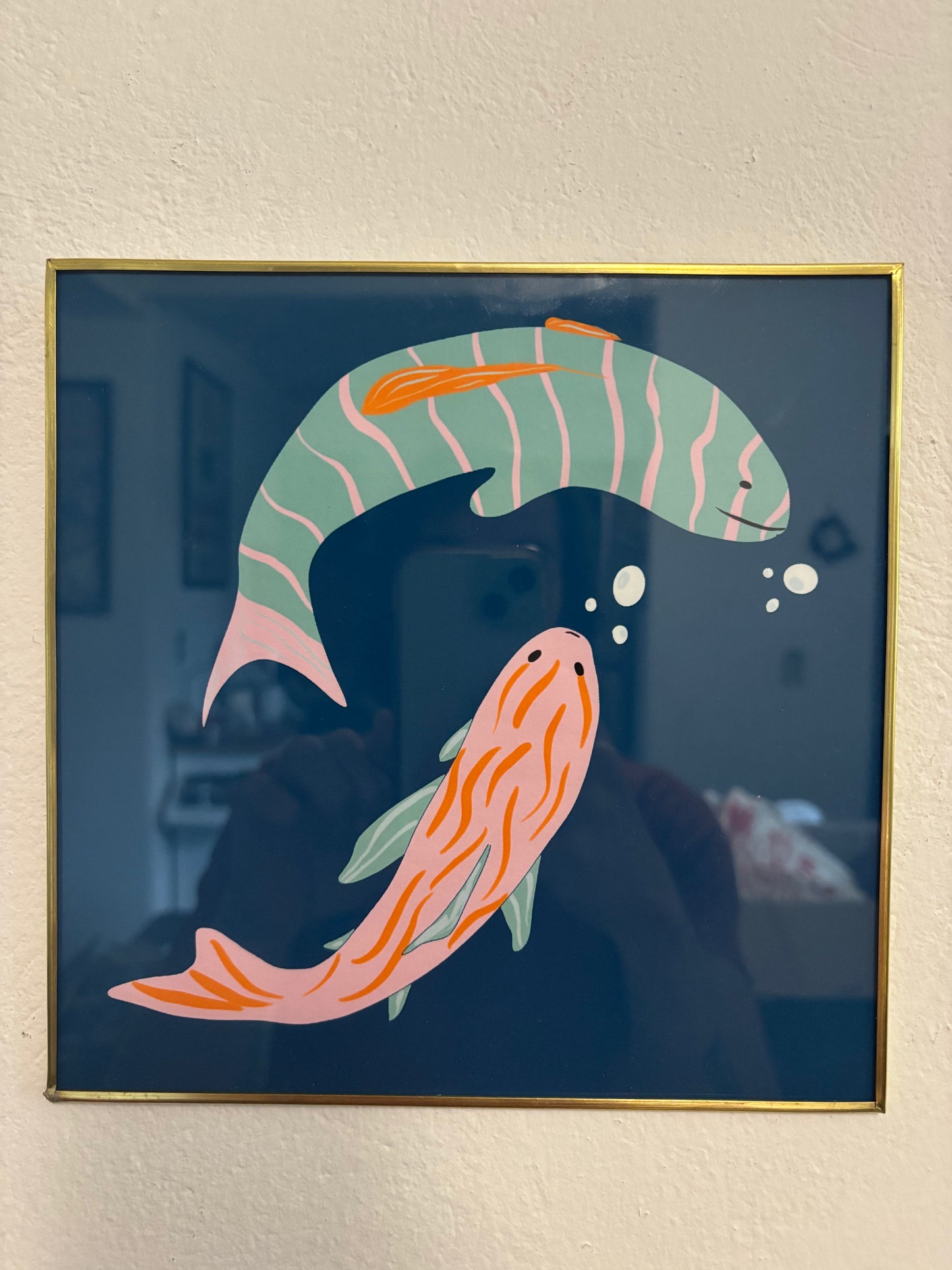 Cuadro Peces 20 x 20 cm
