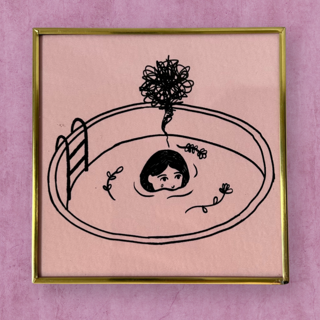 Cuadro tina emocional 10 x 10 cm