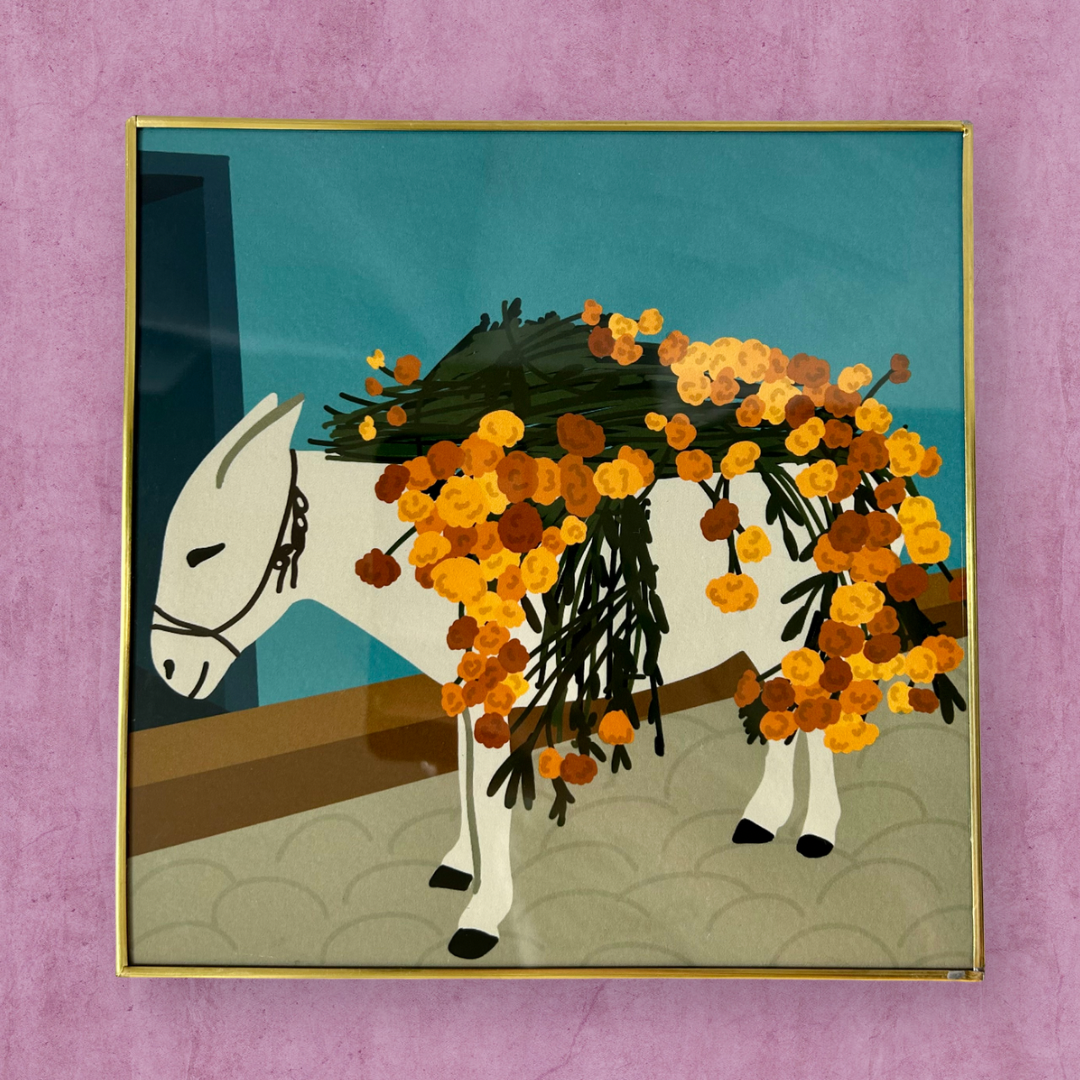 Cuadro Burrito 20 x 20 cm