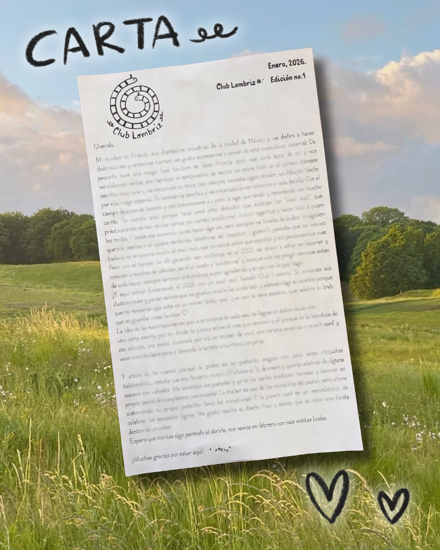 Club Lombriz - Suscripción Mensual ⋆˚꩜｡