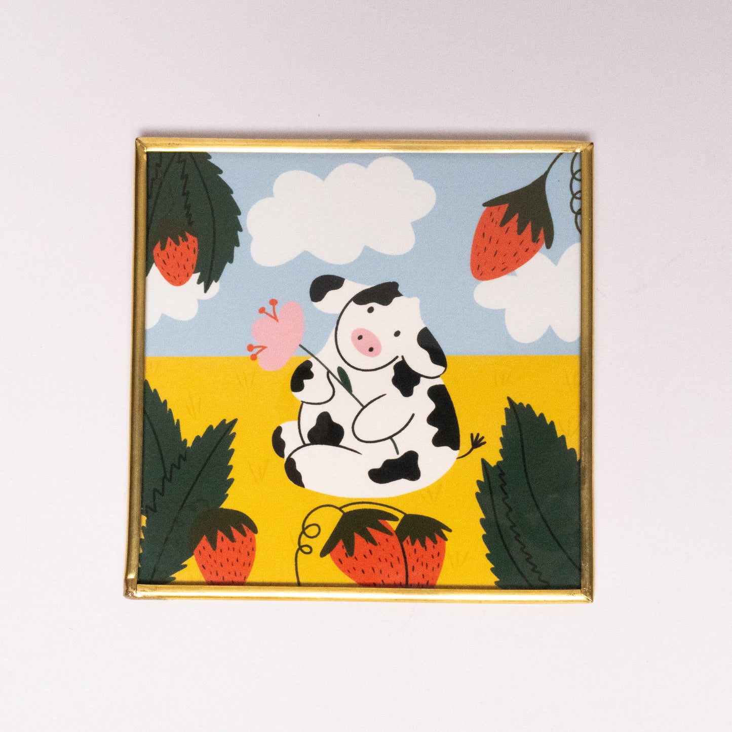 Cow print 10 x 10 cm