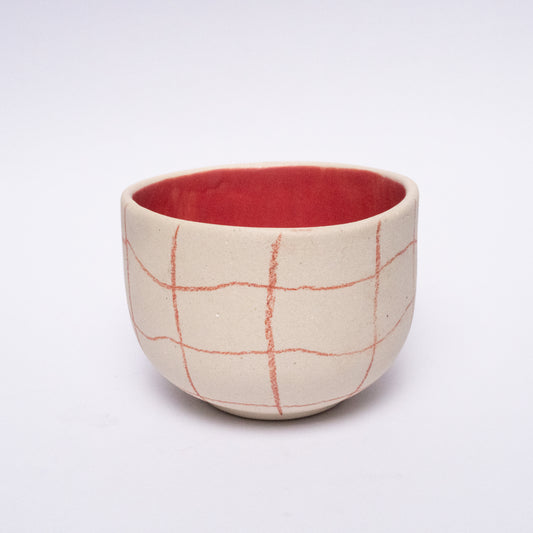 Bowl cuadros rojo