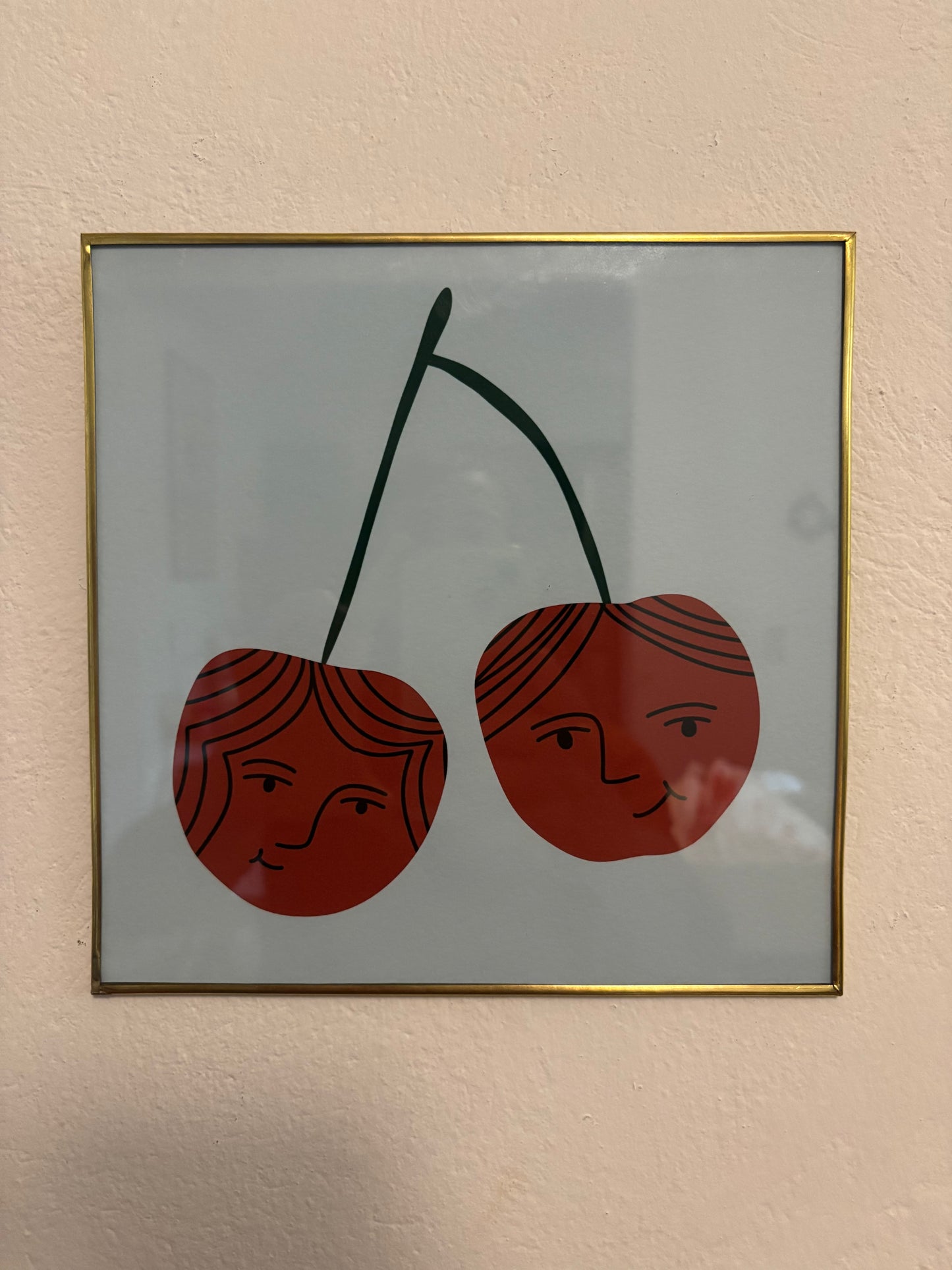 Cuadro Cerezas Enamoradas 20 x 20 cm
