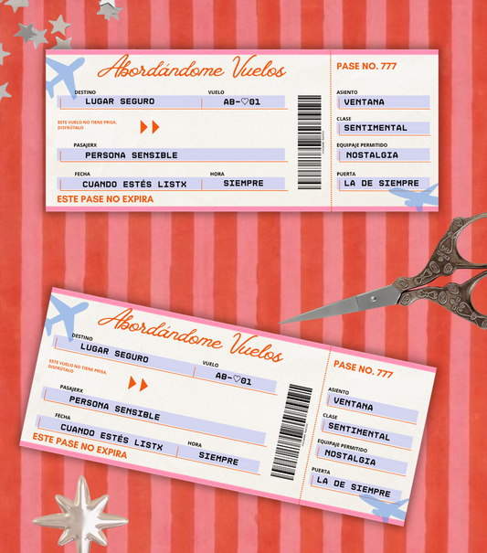 Sticker Pase de abordar