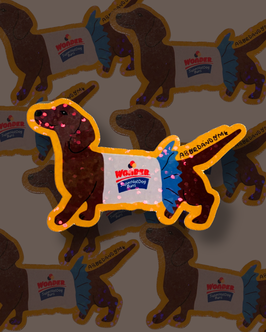 Sticker Perrito Salchicha